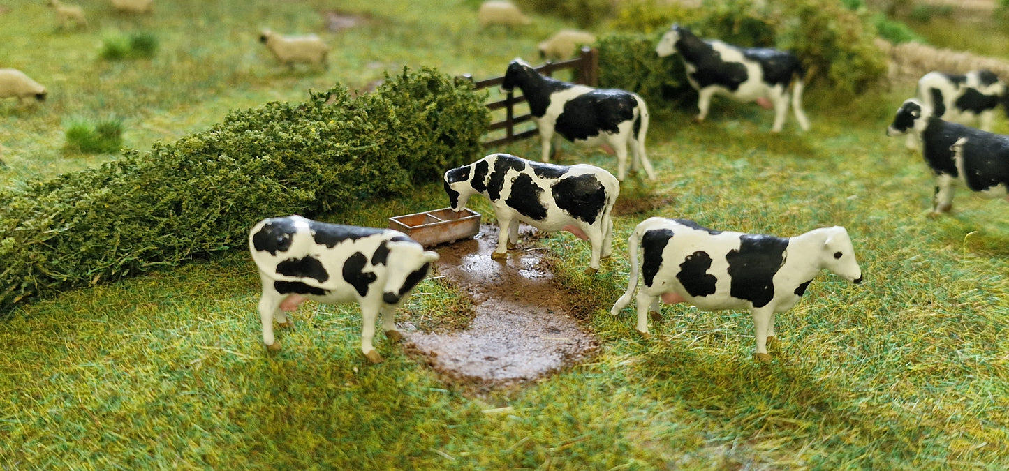 3mm TT 100 Gauge Cattle water troughs 3d printed for sheep cows pigs horses