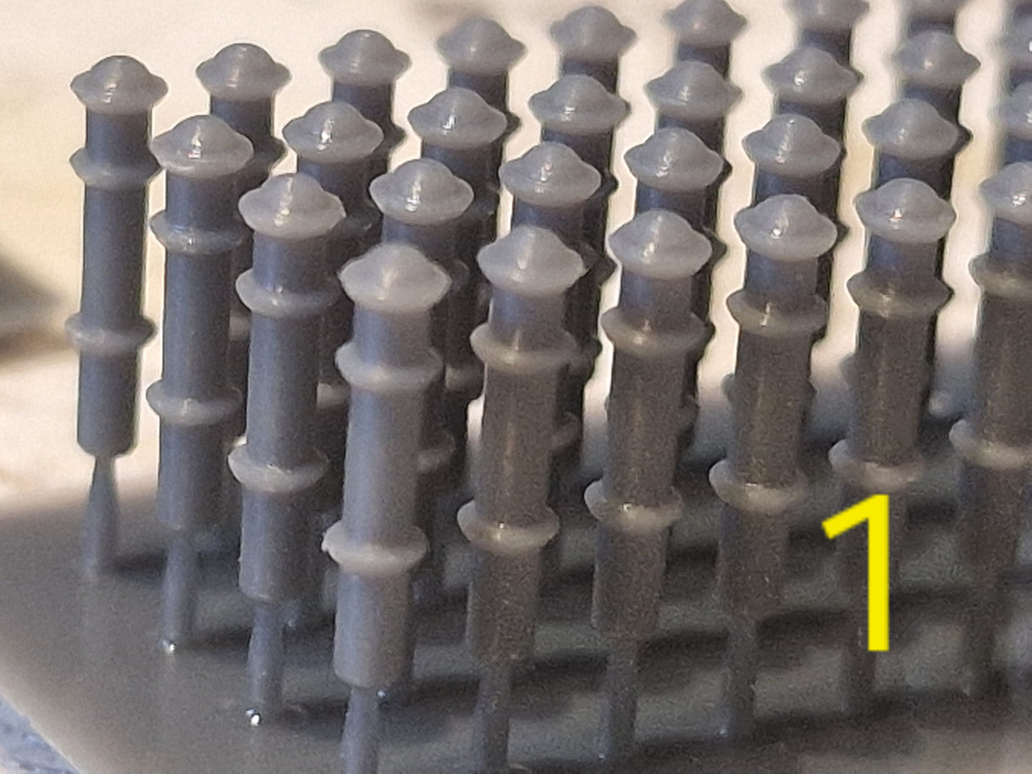 TT 100 3mm Gauge Removable Style Bollards Pk Of 20 3d Printed  Unpainted