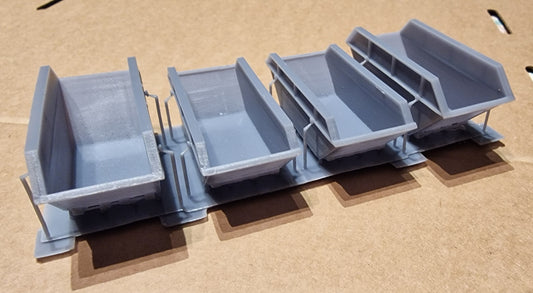 Oo Gauge Skips X4 3d Printed  Unpainted