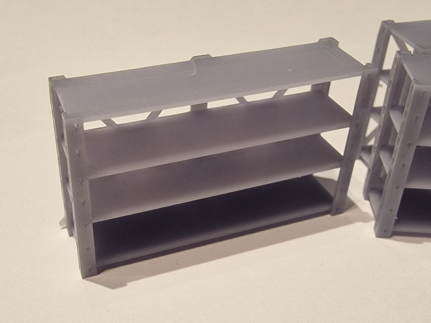 N Gauge Tmd Workshop Shelves X4 3d Printed  Unpainted