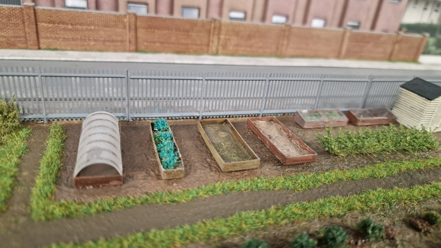 Oo Gauge Coldframes X4 For Alotment Or Gardens 3d printed
