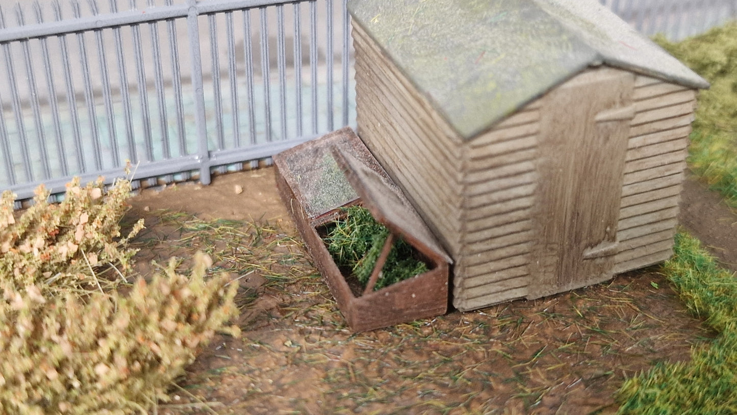 Oo Gauge Coldframes X4 For Alotment Or Gardens 3d printed