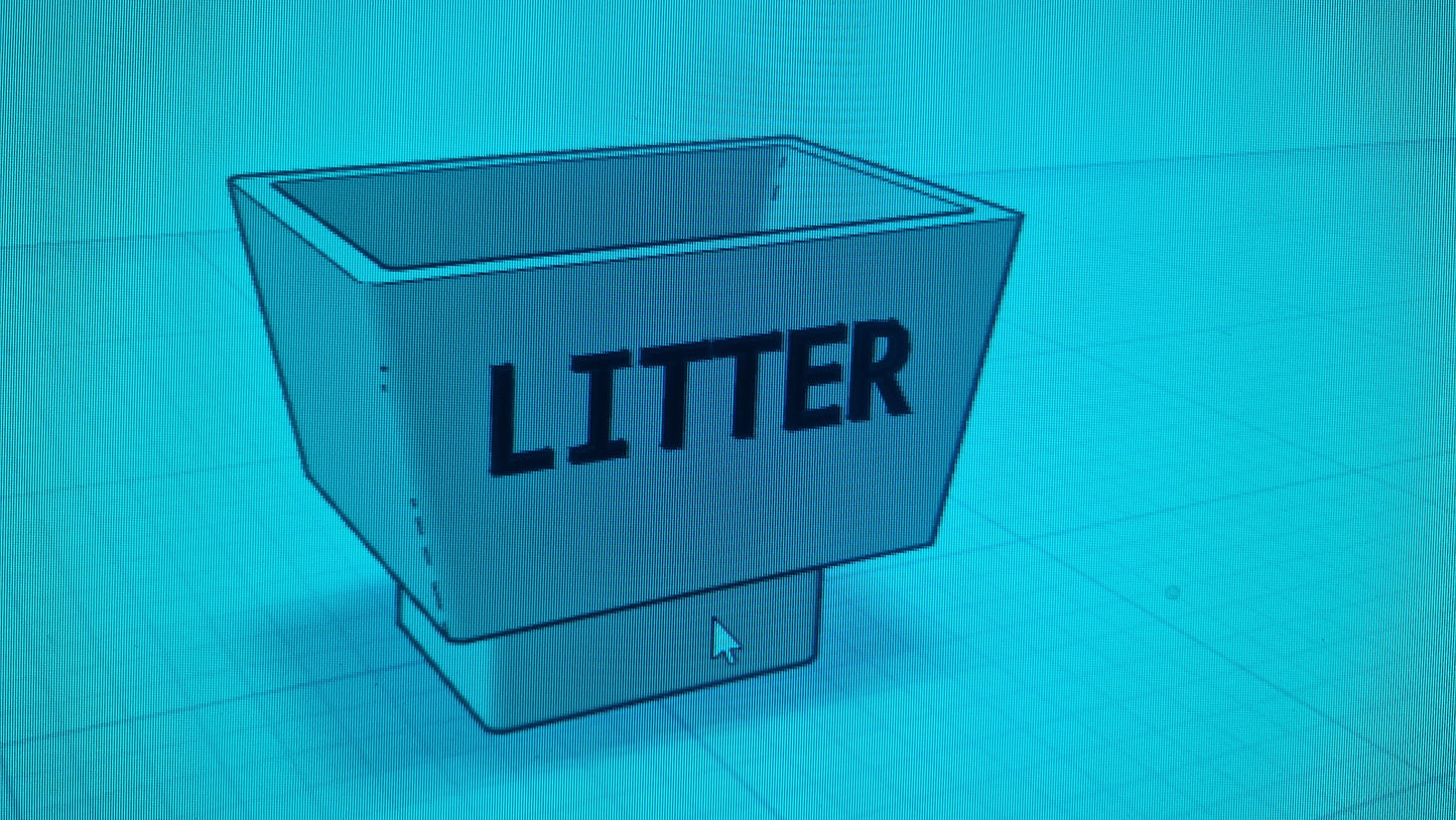 Oo Gauge 1950's 1960's Square Litter Bins X10 3d Printed