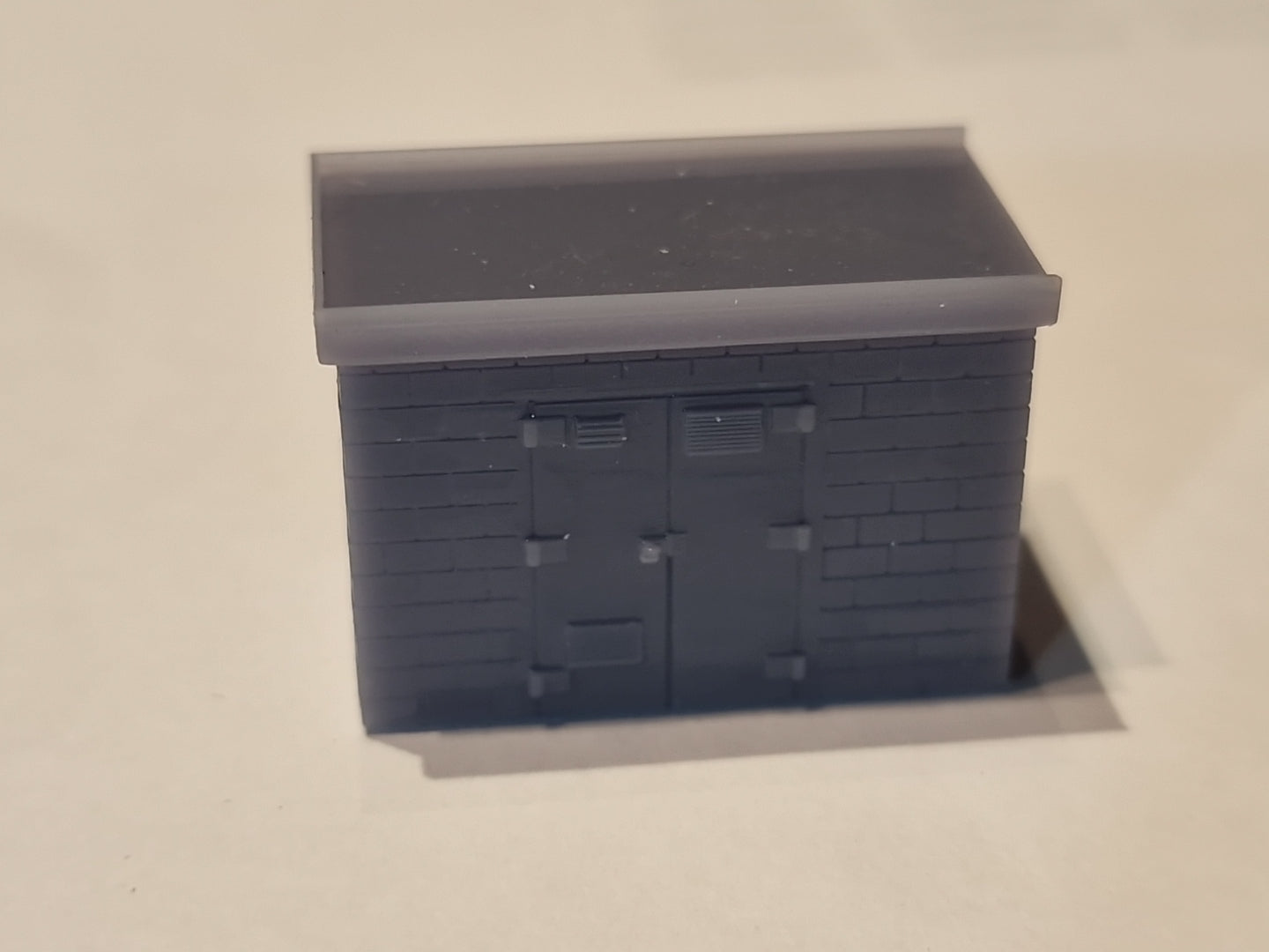 TT120 Gauge  Brick Electrical Substaion Building 3d printed Unpainted