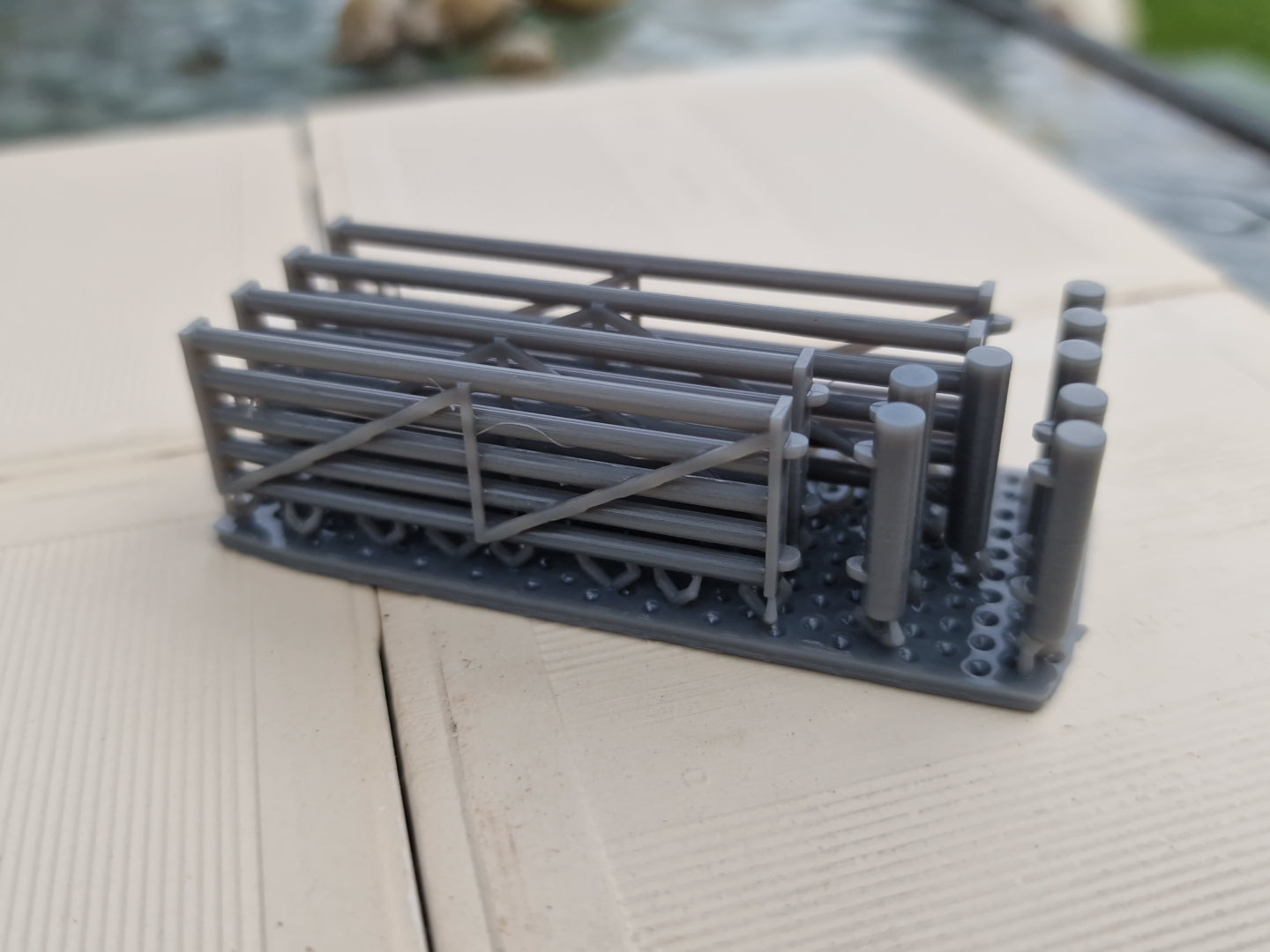 N Gauge Heavy Duty Farm Or Industrial  Gates 3d printed Unpainted