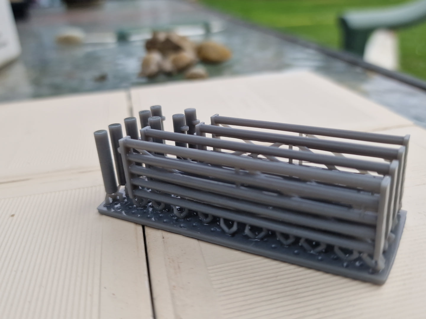 N Gauge Heavy Duty Farm Or Industrial  Gates 3d printed Unpainted