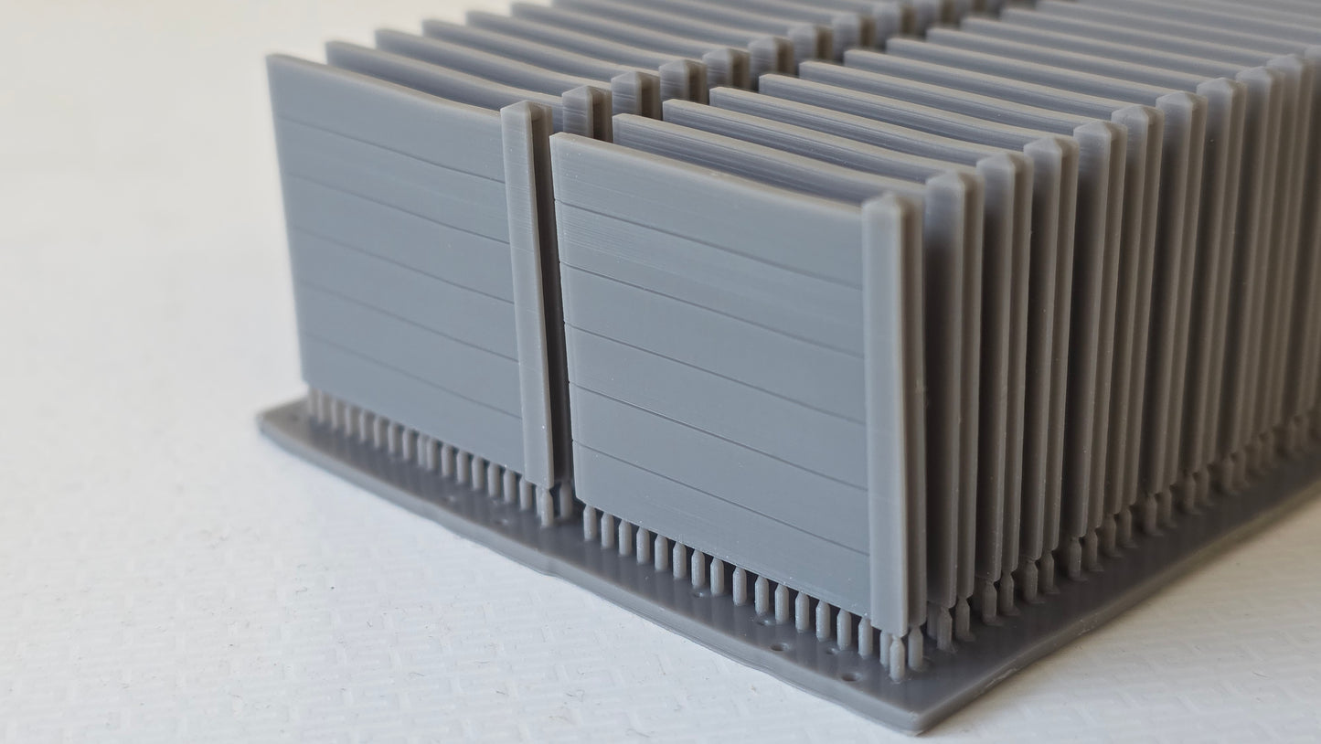 TT120 Gauge concrete fencing  Walls 3d printed Unpainted