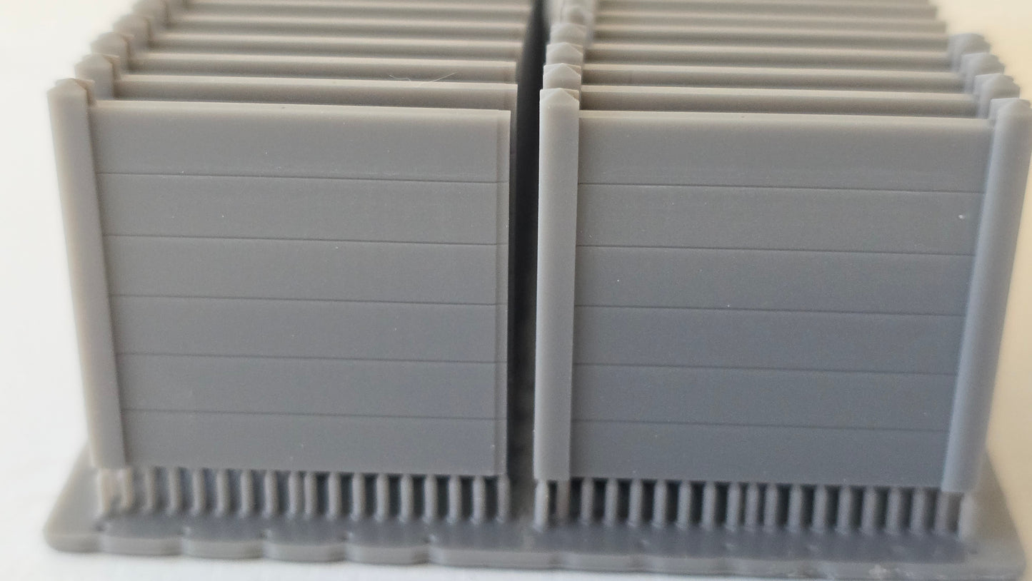 TT120 Gauge concrete fencing  Walls 3d printed Unpainted