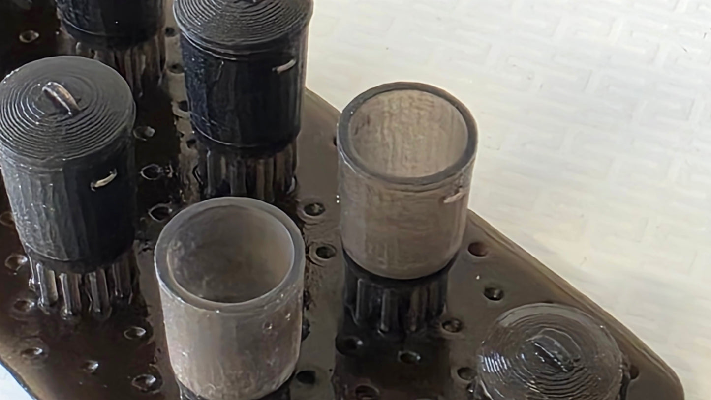 oo gauge metal rubbish dustbins